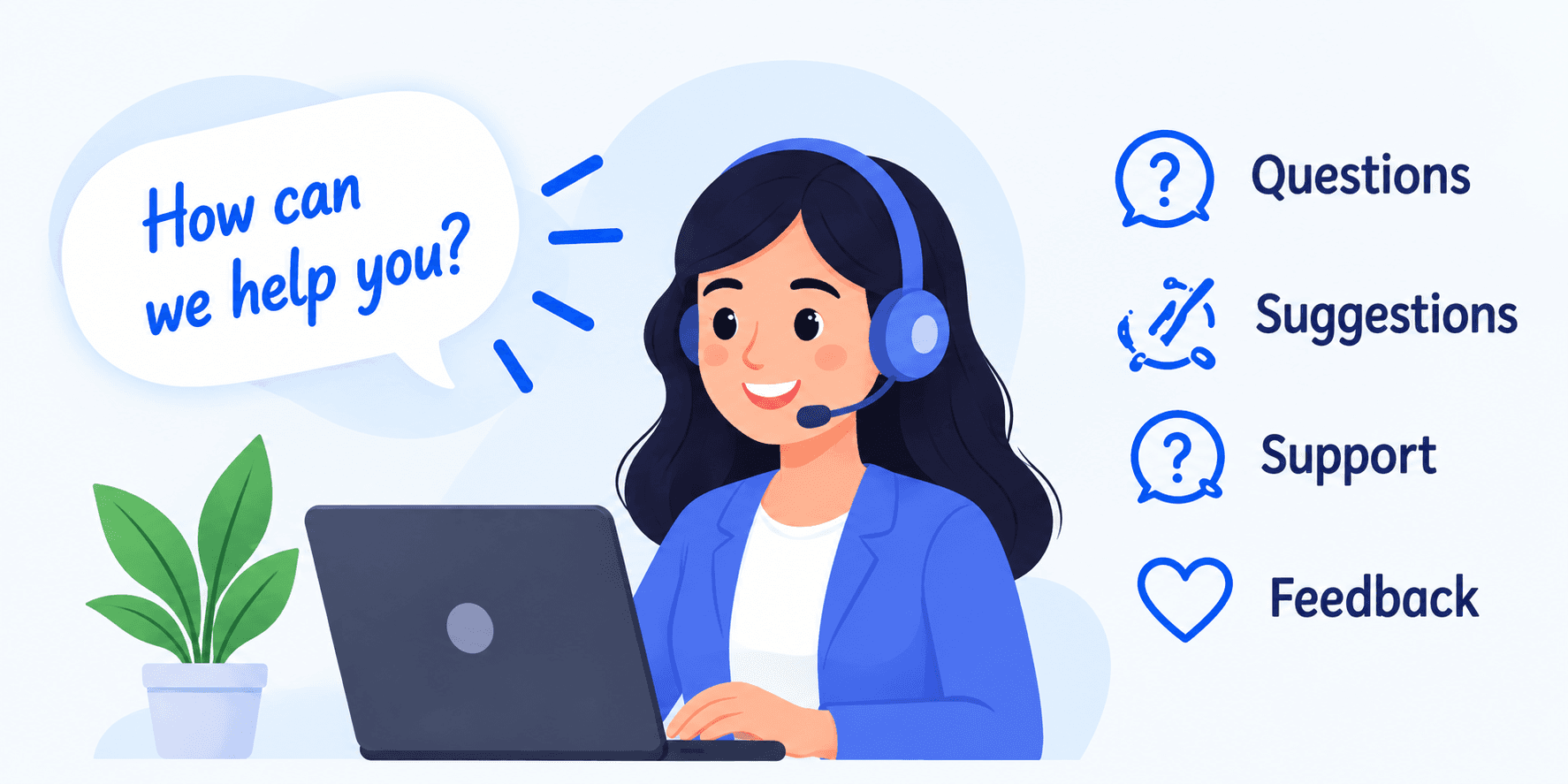 Customer support illustration